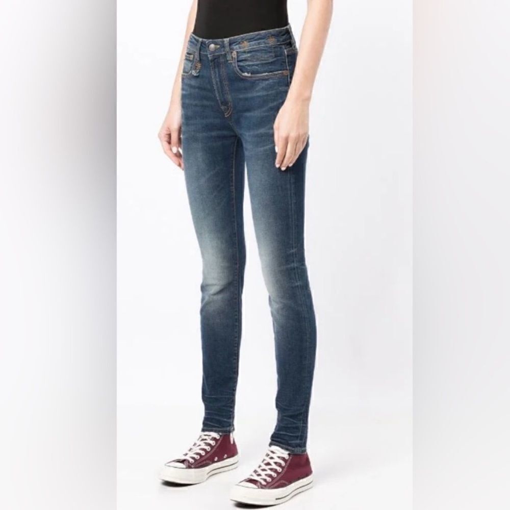 R13 Alison Skinny Cropped Jeans- Color Parker- Size 25